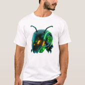 Neon Robotic Caterpillar Face T-shirt (Voorkant)