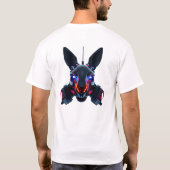 Neon Robotic Kangaroo Face Art T-shirt (Achterkant)
