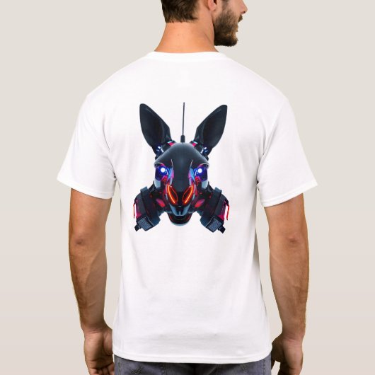 Neon Robotic Kangaroo Face T-shirt (Achterkant)