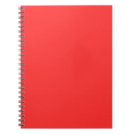 Neon Rode Effen Kleur Minimalistisch Notitieboek