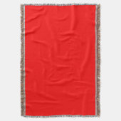 Neon Rode Stevige Kleur | Klassiek Deken (Voorkant Verticaal)