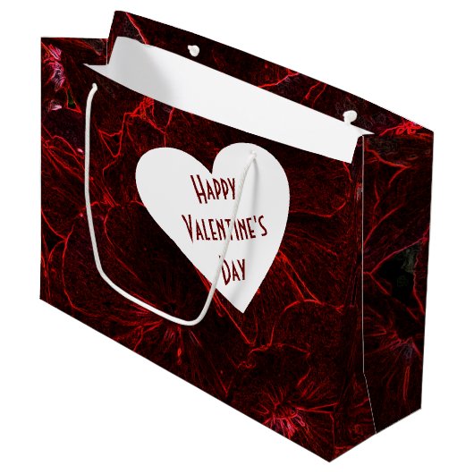 Neon Rode Viooltjes Groot Cadeauzakje (Voorkant Gekanteld)