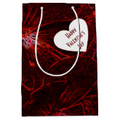 Neon Rode Viooltjes Midden Geschenkentas Medium Cadeauzakje (Voorkant)