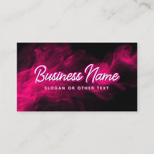 Neon & Roke Modern Visitekaartje (Voorkant)