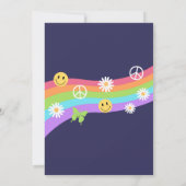 Neon Roller Schaats Groovy Birthday Kaart (Achterkant)