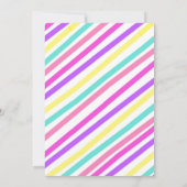 Neon Roller Skalkboard regenboogdag Kaart (Achterkant)