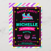 Neon Roller Skalkboard regenboogdag Kaart (Voorkant / Achterkant)