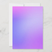 Neon Roller Skate Birthday Kaart (Achterkant)