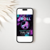 Neon Roller Skating Invitation | SCHAATS Kaart