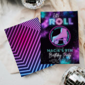 Neon Roller Skating Invitation | SCHAATS Kaart