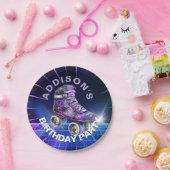 Neon Rolschaatsen Party Paper Bord (Feest)