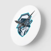 Neon Ronin: Shadow Blade Crest Ronde Klok (Hoek)