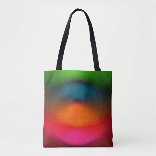 Neon rood, roze, Sinaasappel, groen all-over print Tote Bag (Voorkant)