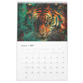 Neon Roofdieren – Kalender met Grote Katachtigen (Jan 2027)