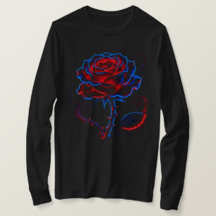 Neon Roos Dames T-shirt