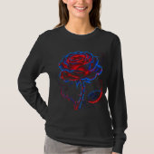 Neon Roos Dames T-shirt (Voorkant)