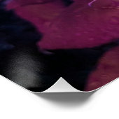 Neon Roos Poster 20 x 20 inch (Hoek)