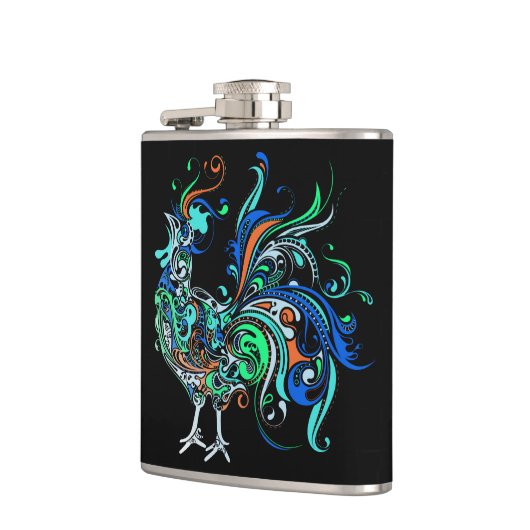 Neon Rooster Heupfles (Links)