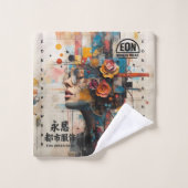 NEON ROSE BAD HANDDOEK (Wasdoekje)