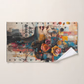 NEON ROSE BAD HANDDOEK (Handdoek)