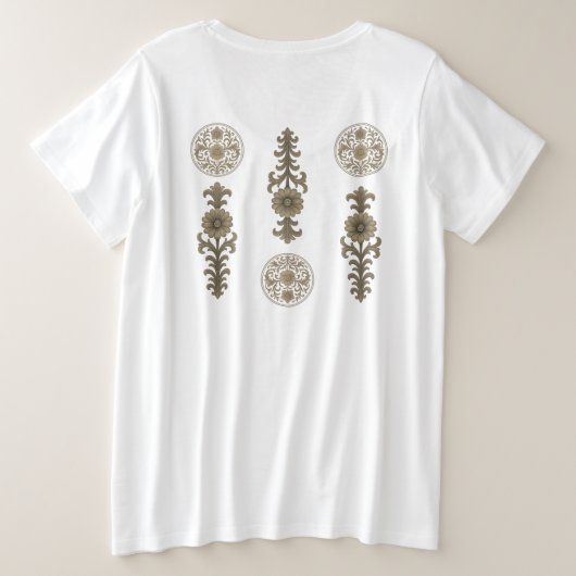 NEON ROSE GROTE MAAT T-SHIRT (Design achterkant)