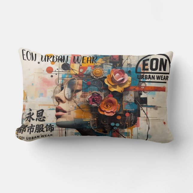 Neon Rose Kussen (Voorkant)