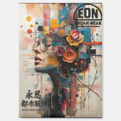 NEON ROSE MAGNEET (Voorkant)