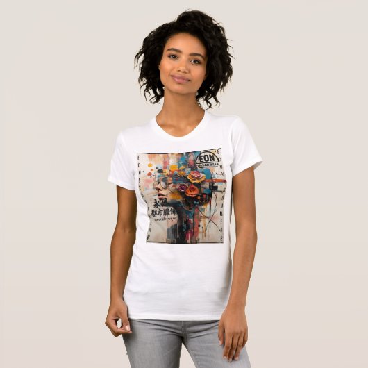 NEON ROSE T-SHIRT (Voorkant volledig)