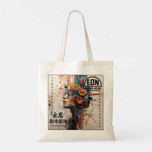 NEON ROSE TOTE BAG (Achterkant)