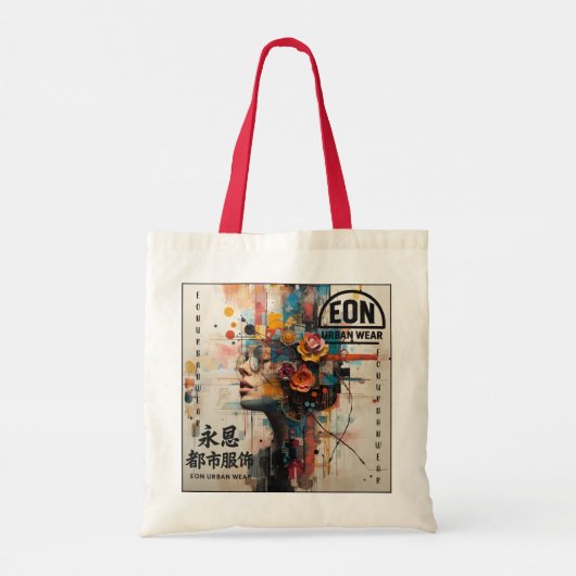 NEON ROSE TOTE BAG (Achterkant)