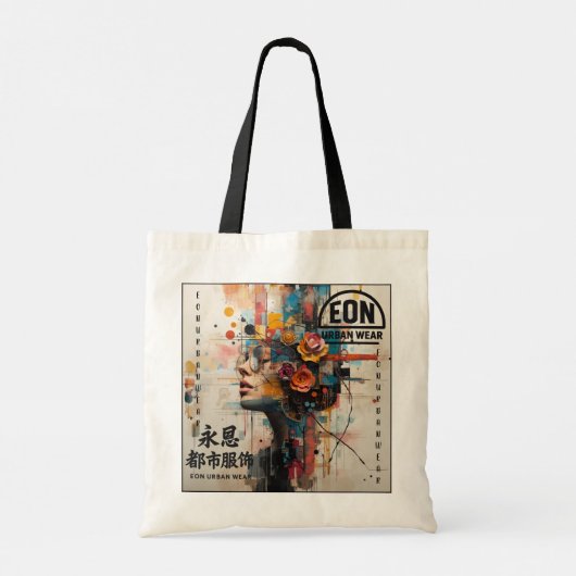 NEON ROSE TOTE BAG (Achterkant)