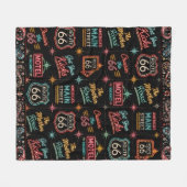 Neon Route 66 Roadtrip Comfort Fleece Deken (Voorkant (Horizontaal))