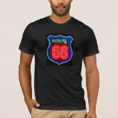 Neon Route 66 Sign T-shirt (Voorkant)