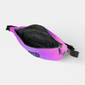 Neon roze blauw & Paarse ombre monogram Heuptasje (Open)