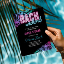 Neon Roze & Blauw Tropisch Meisjesuitje Weekend