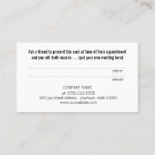 Neon roze Blauwgroen geel nagels loyaliteit Aanbevelingskaartje (Achterkant)