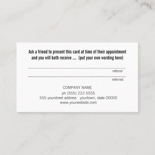 Neon roze Blauwgroen geel nagels loyaliteit Aanbevelingskaartje (Achterkant)