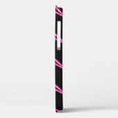 Neon roze bliksem: donkere achtergrond. Case-Mate iPhone case (Achterkant / Links)