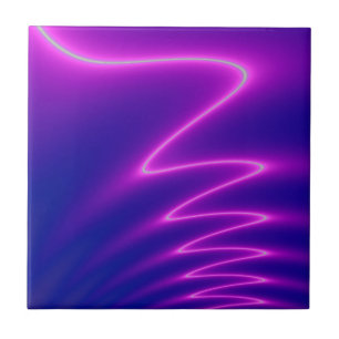 Neon Roze Bliksem Tegeltje