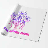 Neon Roze Bloem - Kunst Inpakpapier (Uitgerold)