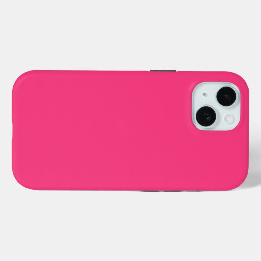 Neon roze Case-Mate iPhone case (Achterkant (horizontaal))