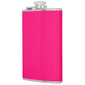 Neon Roze Custom Flask – Vet & Gepersonaliseerd Heupfles (Links)