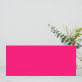 Neon Roze Custom Flat Kaart – Bulk Bestellingen Kl (Staand voorkant)