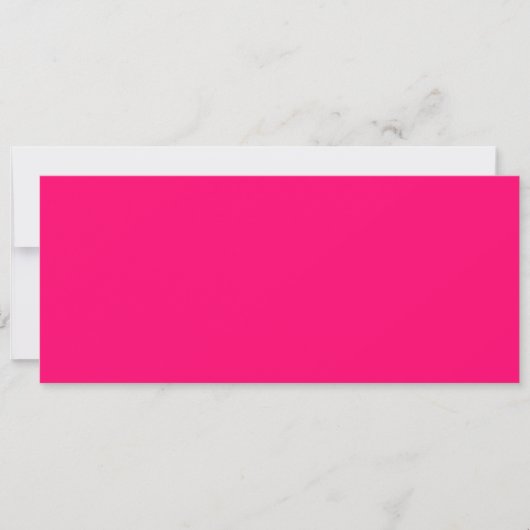 Neon Roze Custom Flat Kaart – Bulk Bestellingen Kl (Voorkant)