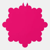 Neon Roze Custom Ornament – Gepersonaliseerde Deco Kaart (Achterkant)