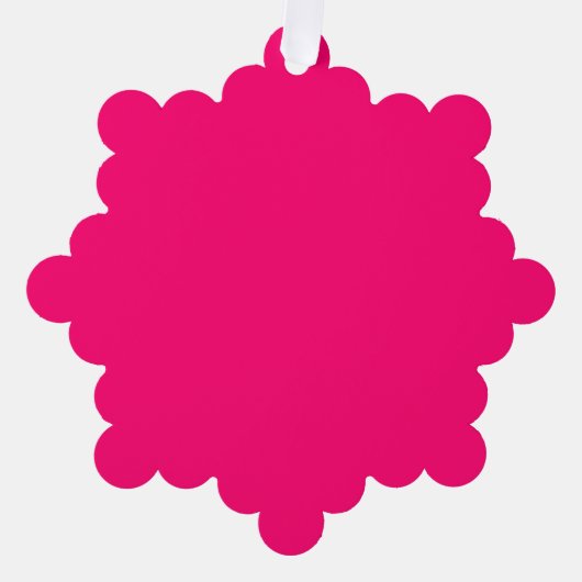 Neon Roze Custom Ornament – Gepersonaliseerde Deco Kaart (Voorkant)