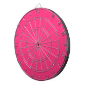 Neon roze dartbord (Voorkant Rechts)