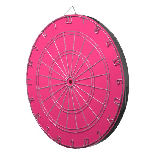 Neon roze dartbord (Voorkant Rechts)