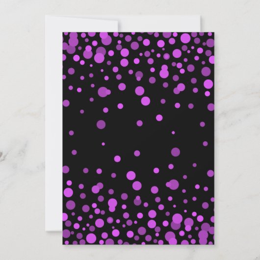 Neon roze dertig 30e verjaardag partij kaart (Achterkant)