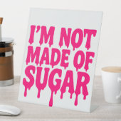 Neon Roze Drip voetstuk teken –  Reclamebord Met Voetstuk (Insitu)